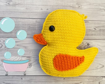 Rubber Ducky Crochet Pattern, Rubber Ducky Amigurumi Pattern, Rubber Ducky Kawaii Cuddler, Rubber Ducky Rag doll, Rubber Ducky Ragdoll