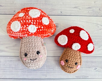 Mini Mushroom Crochet Pattern, Mini Mushroom Amigurumi Pattern, Mini Mushroom Kawaii Cuddler, Mini Mushroom Ragdoll, Kawaii Mushroom Pattern