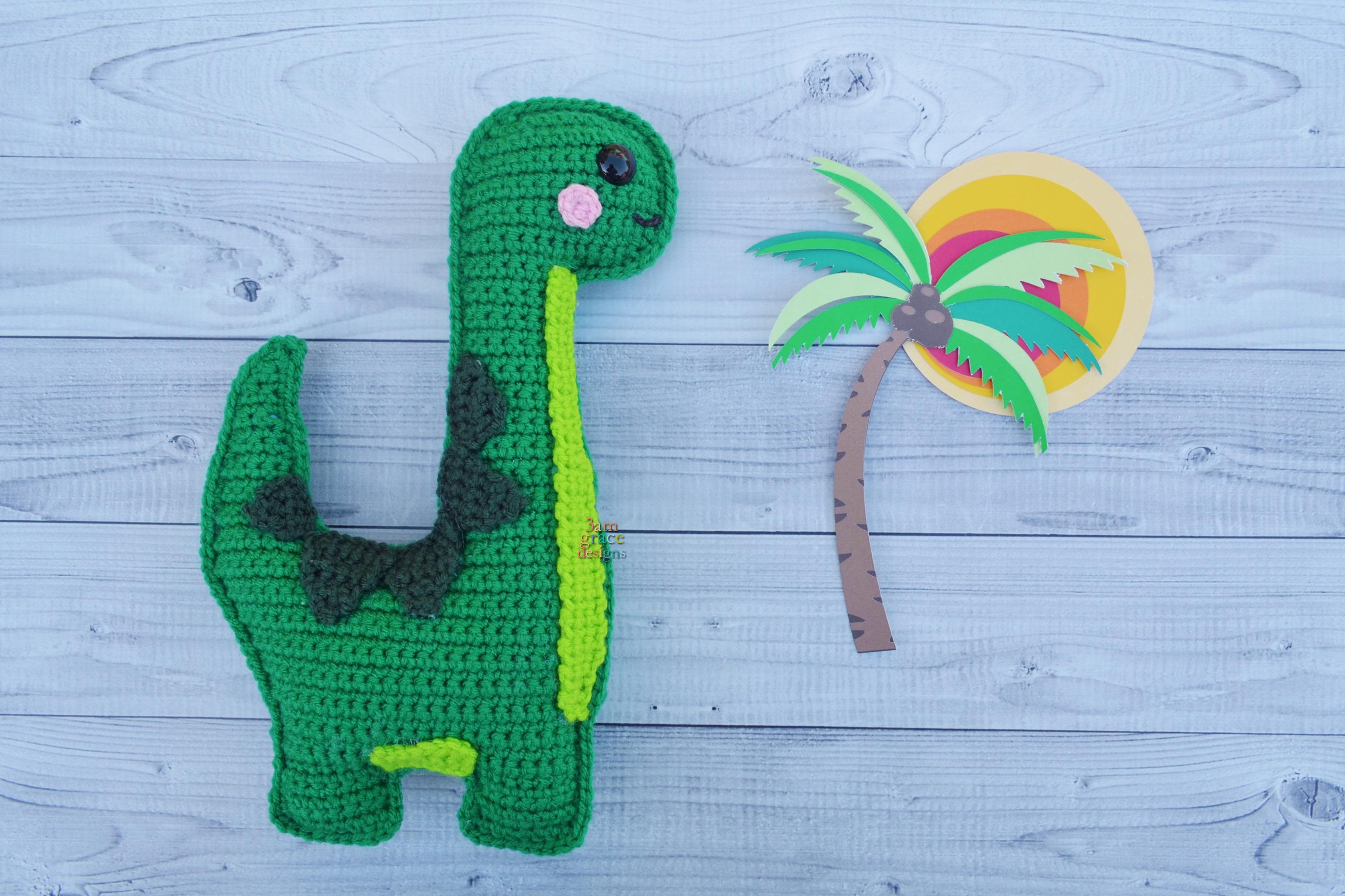 Brontosaurus Dinosaur Amigurumi Plushie Crochet