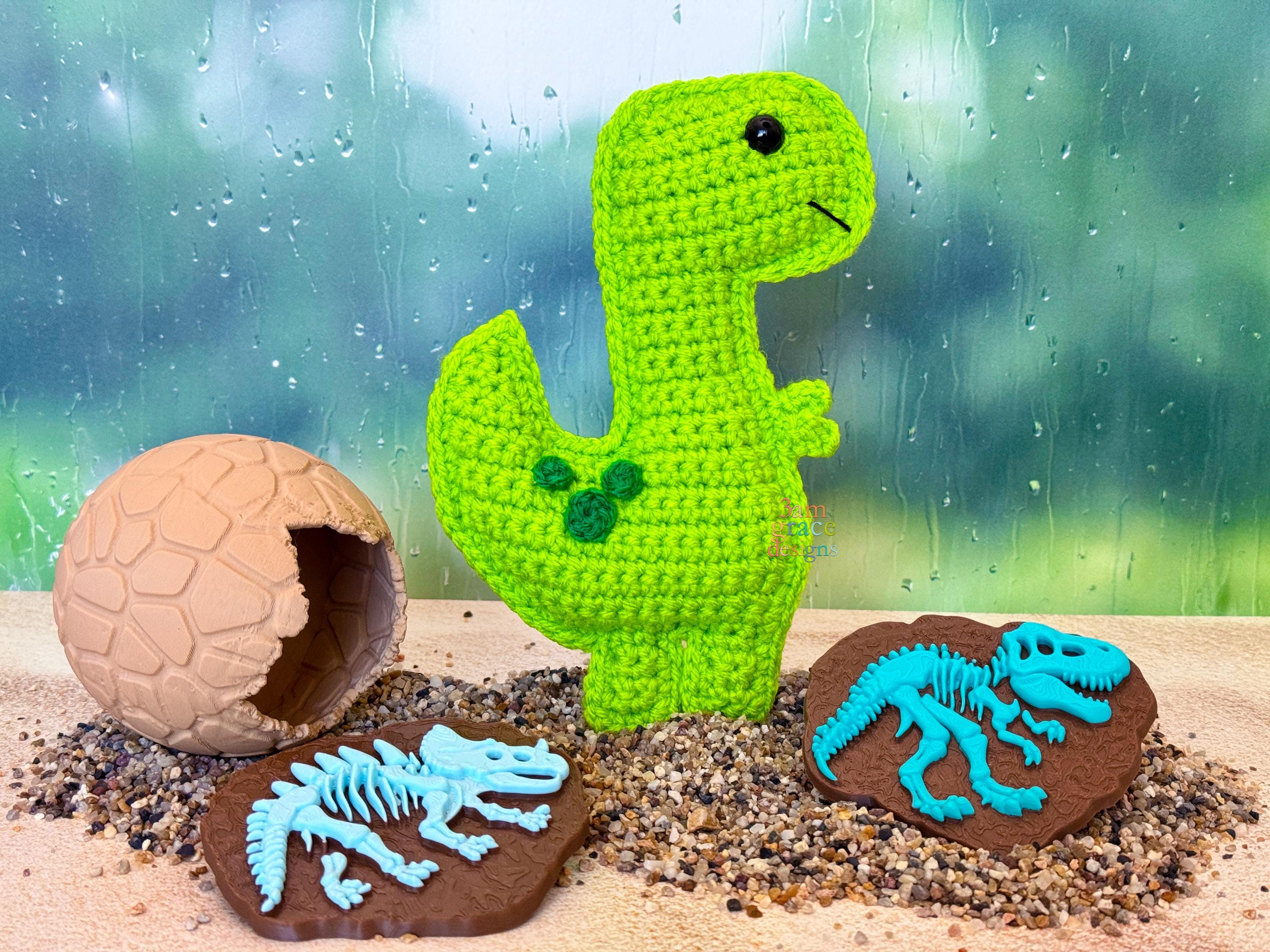 39 T-Rex Crochet Patterns: Unearth Your Creative Side with Dinosaur Designs 28 Mini T-Rex Dinosaur Amigurumi Plushie Crochet