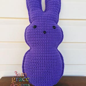 Schema all&#39;uncinetto per coniglietto di marshmallow pasquale, schema amigurumi per coniglietto di marshmallow pasquale, coniglietto di marshmallow pasquale kawaii coccoloso, coniglio