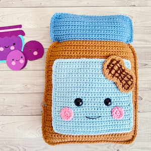 Peanut Butter Crochet Pattern, Peanut Butter Amigurumi Pattern, Peanut Butter Plushie Pattern, Kawaii Peanut Butter, Peanut Butter Pattern