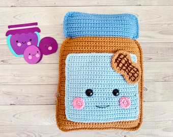 Peanut Butter Amigurumi Plushie Crochet Pattern Kawaii Cuddler Ragdoll PDF Digital Download