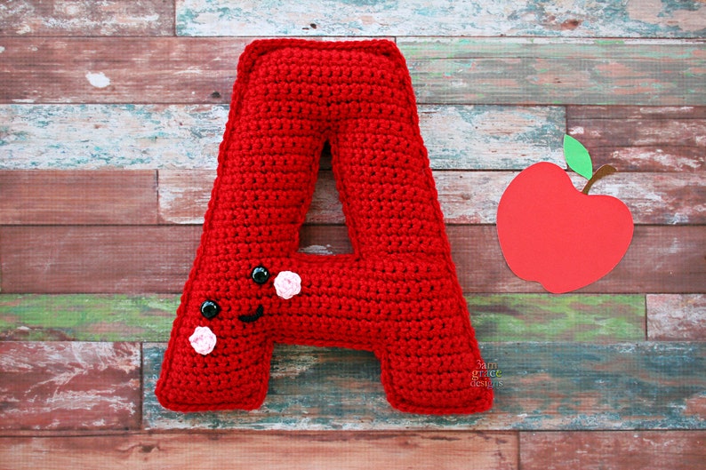 Buchstabe A Häkelanleitung, Buchstabe A Amigurumi Muster, Alphabet Häkelanleitung, Alphabet Amigurumi Muster, Buchstabe A Ragdoll, Buchstabe A Bild 2