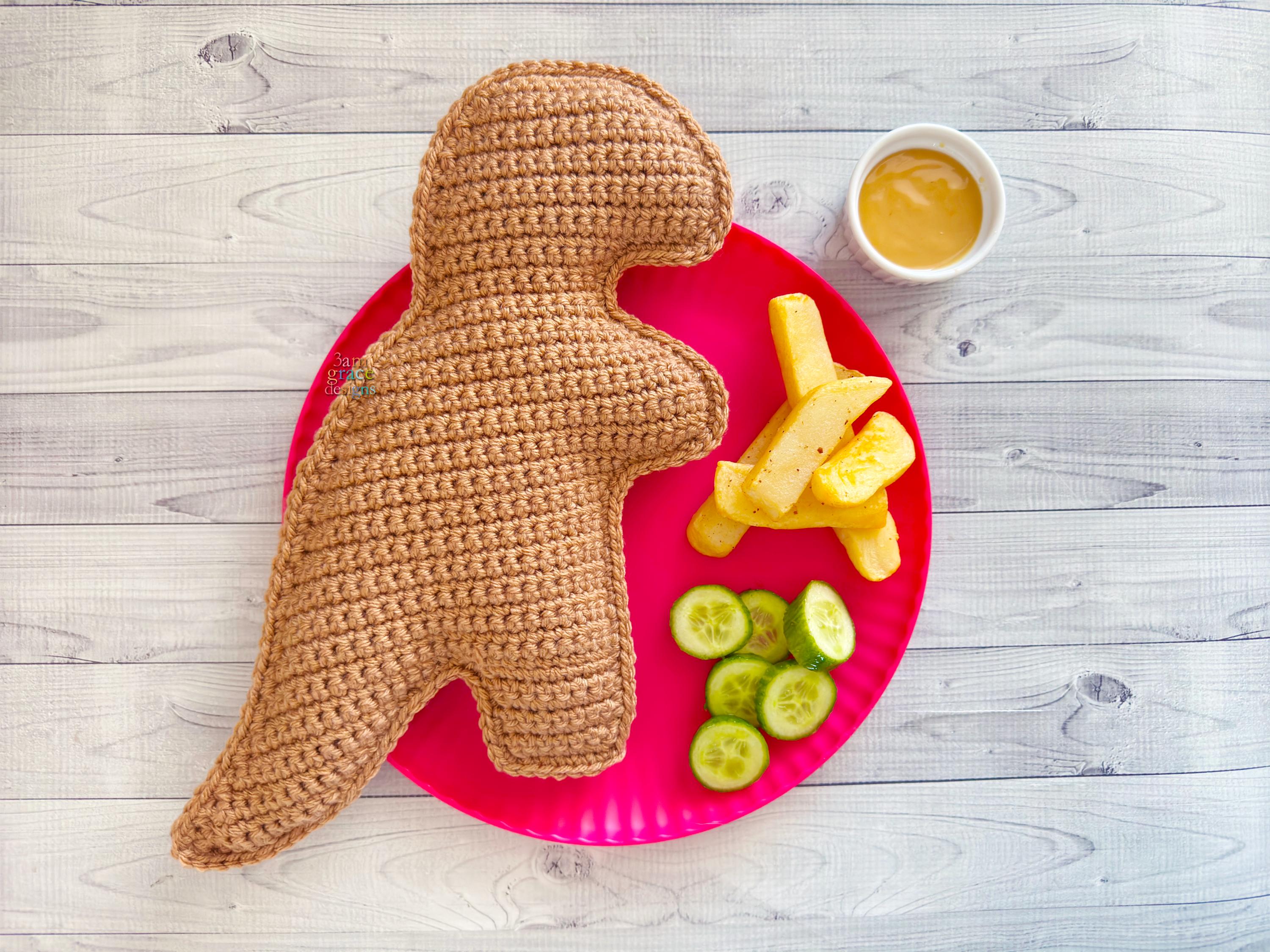 39 T-Rex Crochet Patterns: Unearth Your Creative Side with Dinosaur Designs 34 T-Rex Dinosaur Dino Chicken Nugget Amigurumi Crochet