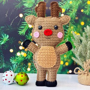 Reindeer Crochet Pattern 2.0, Reindeer Amigurumi Pattern, Reindeer Kawaii Cuddler, Reindeer Rag doll, Reindeer Ragdoll, Kawaii Reindeer