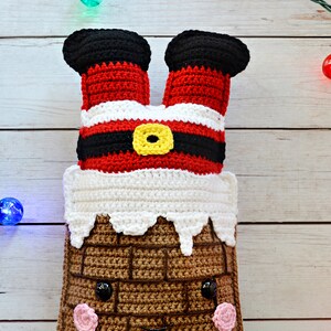 Santa Chimney Crochet Pattern, Santa Chimney Amigurumi Pattern, Santa Chimney Kawaii Cuddler, Santa Chimney Rag doll, Santa Chimney Ragdoll image 6