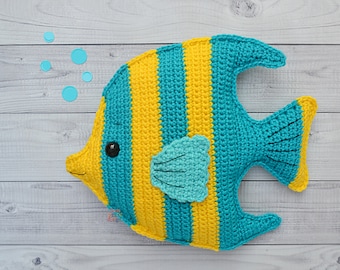 Angelfish Amigurumi Plushie Crochet Pattern Kawaii Cuddler Ragdoll PDF Digital Download