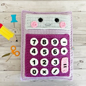 Calculator Crochet Pattern, Calculator Amigurumi Pattern, Calculator Kawaii Cuddler, Calculator Plushie, Kawaii Calculator