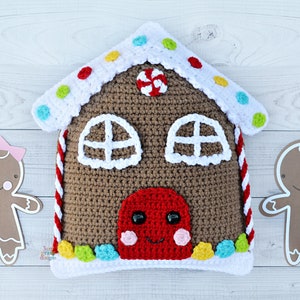 Gingerbread House Crochet Pattern, Gingerbread House Amigurumi Pattern, Gingerbread House Kawaii Cuddler, Gingerbread House Ragdoll