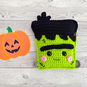 Mini Frankenstein Amigurumi Plushie Crochet Pattern Kawaii Cuddler Ragdoll PDF Digital Download