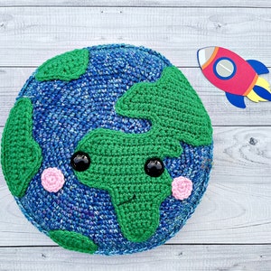 Earth Crochet Pattern, Earth Amigurumi Pattern, Earth Kawaii Cuddler, Earth Rag doll, Earth Ragdoll, Kawaii Earth Pattern, Earth