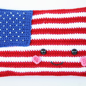 USA Flag Crochet Pattern, USA Flag Amigurumi Pattern, American Flag Crochet Pattern, American Flag Amigurumi Pattern, Crochet Flag Pattern