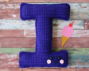 Letter I Crochet Pattern, Letter I Amigurumi Pattern, Alphabet Crochet Pattern, Alphabet Amigurumi Pattern, Letter I Ragdoll, Letter I