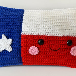 Texas Flag Crochet Pattern, Texas Flag Amigurumi Pattern, Texas Flag Kawaii Cuddler, Texas Flag Rag doll, Texas Flag Ragdoll, Texas Flag