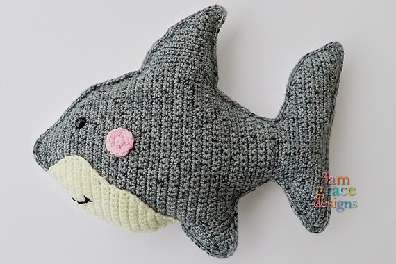Shark Kawaii Cuddler Crochet Pattern Etsy