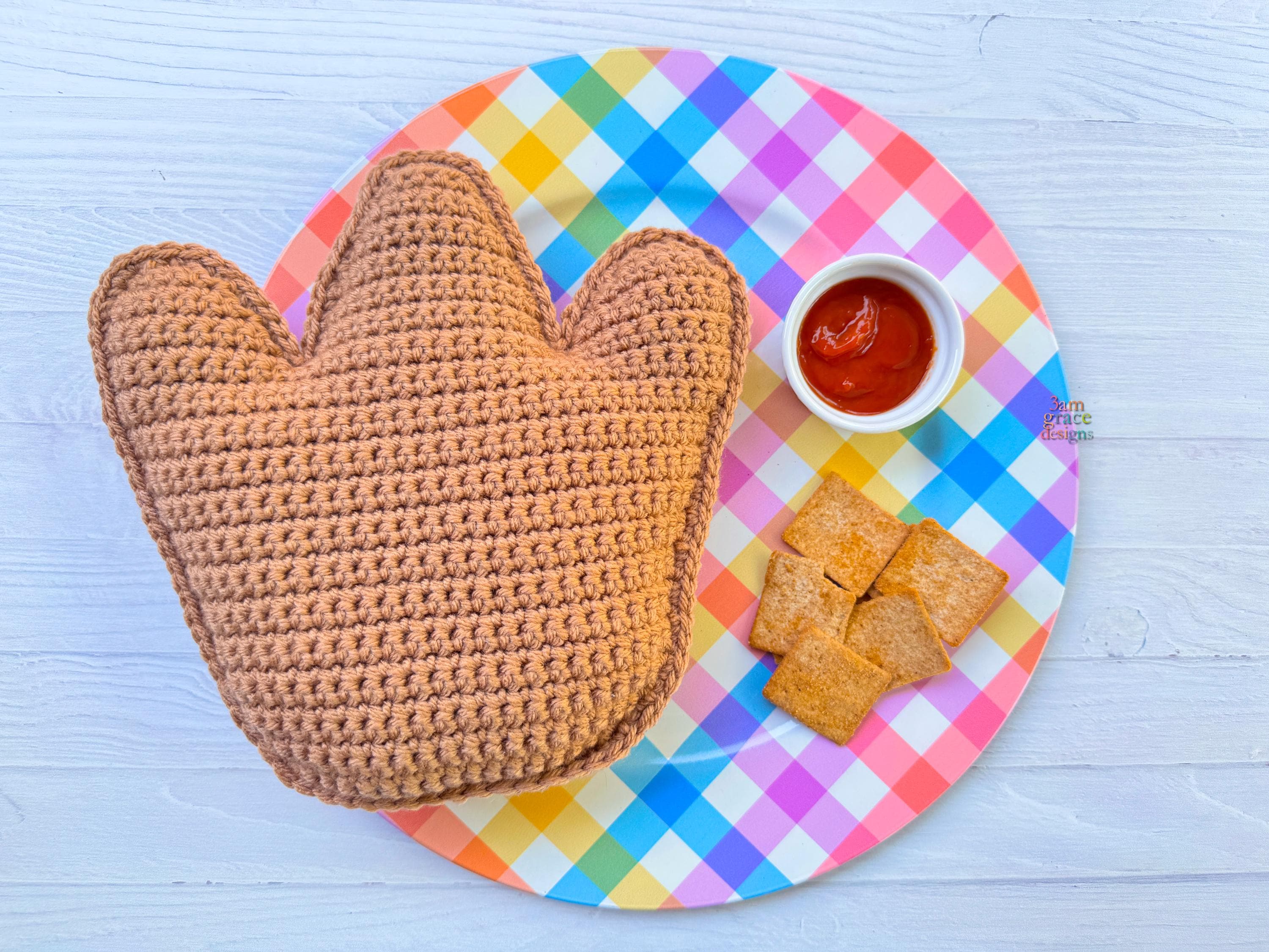 22 Dino Nugget Crochet Patterns for Playful Plushies, Pillows, and Giftable Makes 20 Dino Chicken Nugget Kawaii Cuddler Pattern