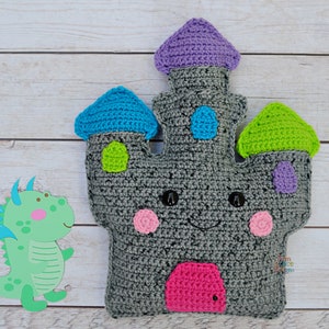 Castle Crochet Pattern, Castle Amigurumi Pattern, Castle Kawaii Cuddler, Kawaii Castle, Castle Plush, Castle Cuddler, Crochet Castle