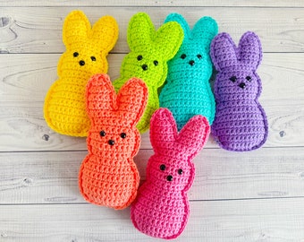 Mini Easter Marshmallow Bunny Crochet Pattern, Mini Easter Marshmallow Bunny Amigurumi Pattern, Mini Easter Marshmallow Bunny Kawaii Cuddler