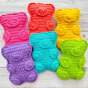 Mini Gummy Candy Crochet Pattern, Mini Candy Bear Amigurumi Pattern, Gummy Candy Plush, Mini Candy Bear Plush Kawaii Cuddler, Gummy Plush
