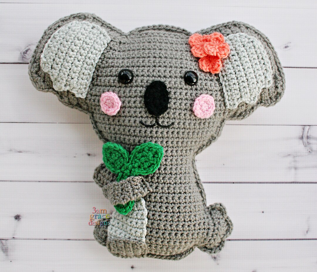 Koala Amigurumi Plushie Crochet Pattern Kawaii Cuddler Ragdoll PDF ...