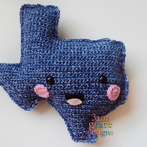 Texas Crochet Pattern, Texas Amigurumi Pattern, Texas Kawaii Cuddler, Texas Rag doll, Texas Ragdoll, State of Texas Crochet Pattern, Texas