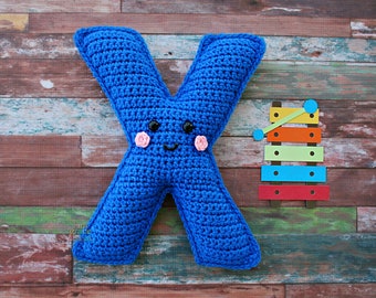 Letter X Crochet Pattern, Letter X Amigurumi Pattern, Alphabet Crochet Pattern, Alphabet Amigurumi Pattern, Letter X Ragdoll, Letter X