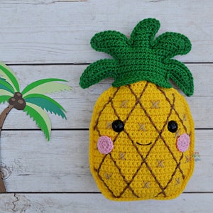 Pineapple Crochet Pattern, Pineapple Amigurumi Pattern, Pineapple Kawaii Cuddler, Pineapple Rag doll, Pineapple Ragdoll