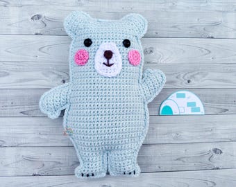 Polar Bear Amigurumi Plushie Crochet Pattern Kawaii Cuddler Ragdoll PDF Digital Download