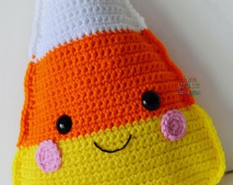 Candy Corn Crochet Pattern, Candy Corn Amigurumi Pattern, Candy Corn Kawaii Cuddler, Candy Corn Rag doll, Kawaii Candy Corn Crochet Pattern