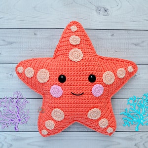Zeester haakpatroon, zeester amigurumipatroon, zeester kawaii knuffel, zeester lappenpop, zeester ragdoll, zeester knuffelaar