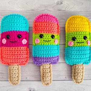Popsicle Crochet Pattern, Popsicle Amigurumi Pattern, Popsicle Kawaii Cuddler, Popsicle Plush, Popsicle Ragdoll, Crochet Popsicle Pattern