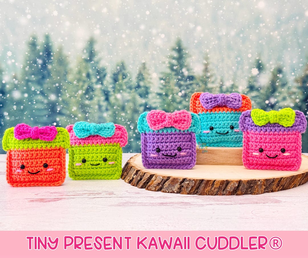 Tiny Present Amigurumi Plushie Crochet Pattern Kawaii Cuddler Ragdoll ...
