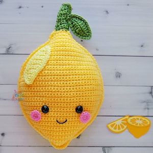 Lemon Crochet Pattern, Lemon Amigurumi Pattern, Lemon Kawaii Cuddler, Lemon Rag doll, Lemon Ragdoll, Lemon Cuddler, Lemon Stuffie