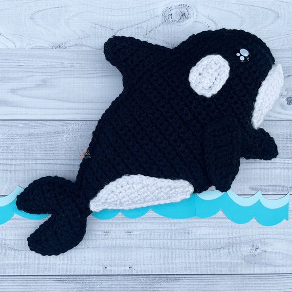 Orca Crochet Pattern, Orca Amigurumi Pattern, Orca Kawaii Cuddler, Killer Whale Crochet Pattern, Killer Whale Amigurumi Pattern, Kawaii Orca