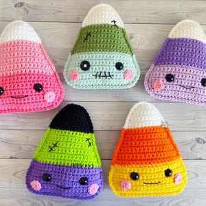 Candy Corn Amigurumi Plushie Crochet Pattern Kawaii Cuddler Ragdoll PDF Digital Download