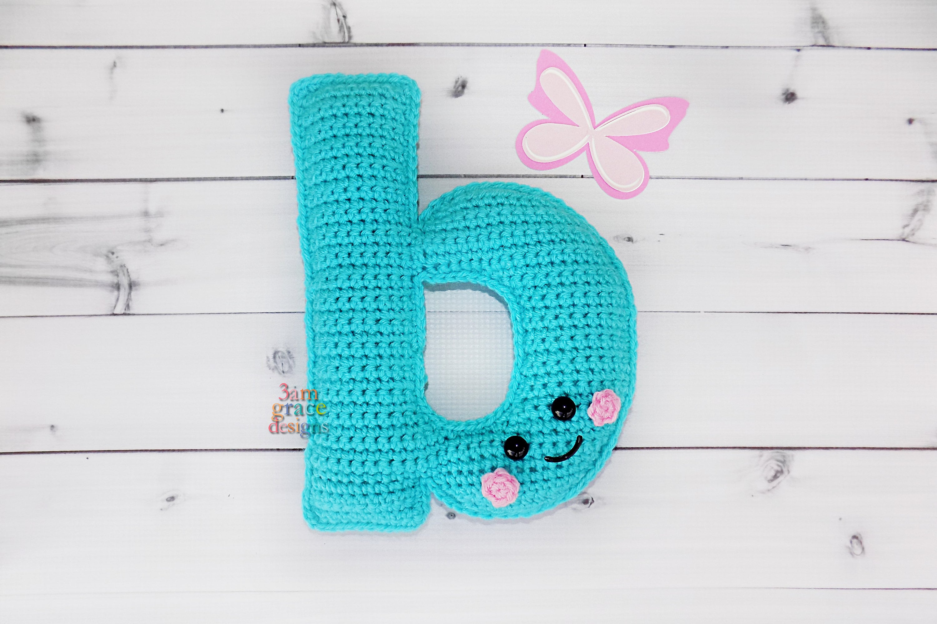 Lower Case Letter B Crochet Pattern Letter B Amigurumi | Etsy