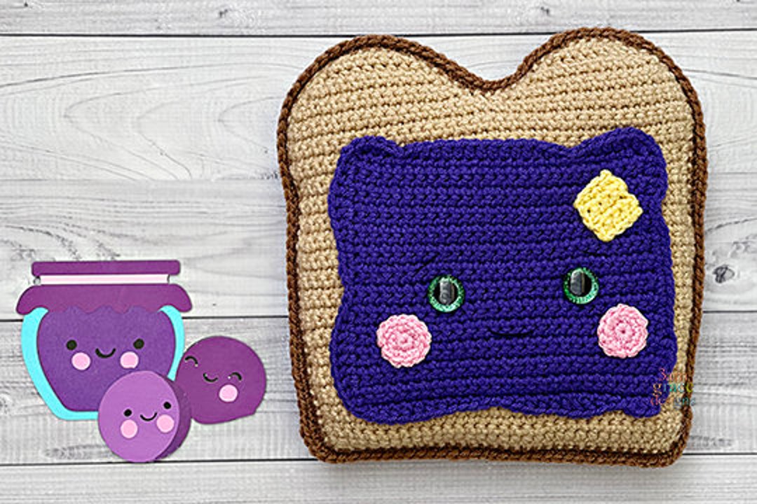 Toast Crochet Pattern Toast Amigurumi Pattern Toast Kawaii Etsy