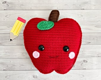 Apple Crochet Pattern, Apple Amigurumi Pattern, Apple Kawaii Cuddler, Apple Rag doll, Apple Ragdoll, Kawaii Apple