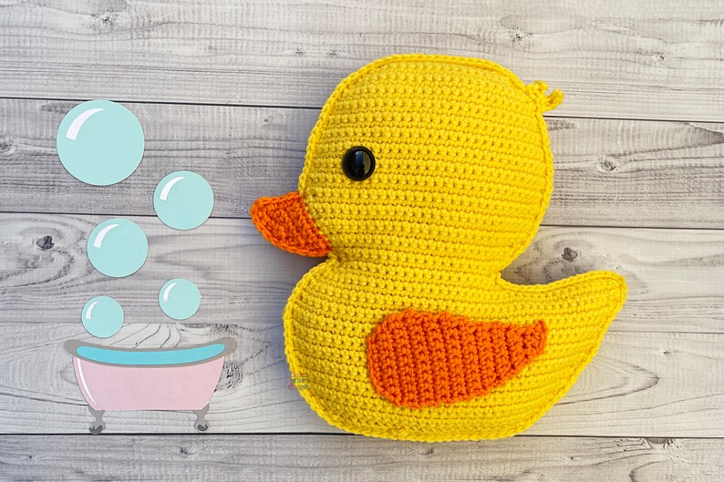 Rubber Ducky Crochet Pattern Rubber Ducky Amigurumi Pattern Etsy