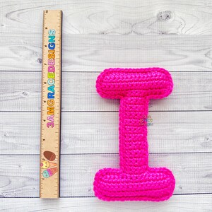 Mini Letra I Padrão de Crochê, Letra I Padrão de Amigurumi, Padrão de Crochê de Alfabeto, Padrão de Amigurumi de Alfabeto, Letra I Ragdoll, Letra I