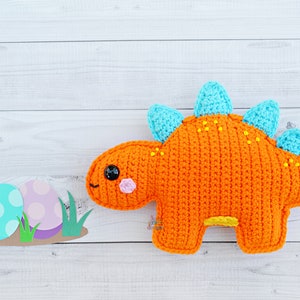 Stegosaurus Crochet Pattern, Stegosaurus Amigurumi Pattern, Dinosaur Crochet Pattern, Dinosaur Amigurumi Pattern, Stegosaurus Cuddler, Dino