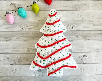 Christmas Tree Amigurumi Plushie Crochet Pattern Kawaii Cuddler Ragdoll PDF Digital Download