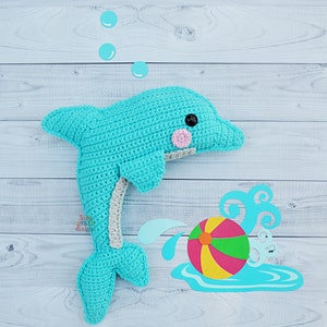 Dolphin Crochet Pattern, Dolphin Amigurumi Pattern, Dolphin Kawaii Cuddler, Dolphin Ragdoll, Crochet Dolphin Pattern, Amigurumi Dolphin