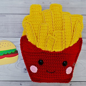 French Fries Crochet Pattern, French Fries Amigurumi Pattern, French Fries Kawaii Cuddler, French Fries Rag doll, French Fries Ragdoll
