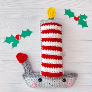 Candlestick Amigurumi Plushie Crochet Pattern Kawaii Cuddler Ragdoll PDF Digital Download
