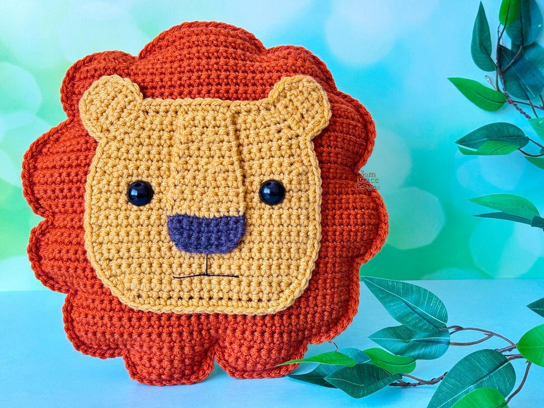 Lion Head Amigurumi Plushie Crochet Pattern Kawaii Cuddler Ragdoll PDF ...
