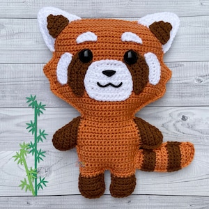 Red Panda Crochet Pattern, Red Panda Amigurumi Pattern, Red Panda Kawaii Cuddler, Red Panda Crochet Pattern, Red Panda Amigurumi Pattern