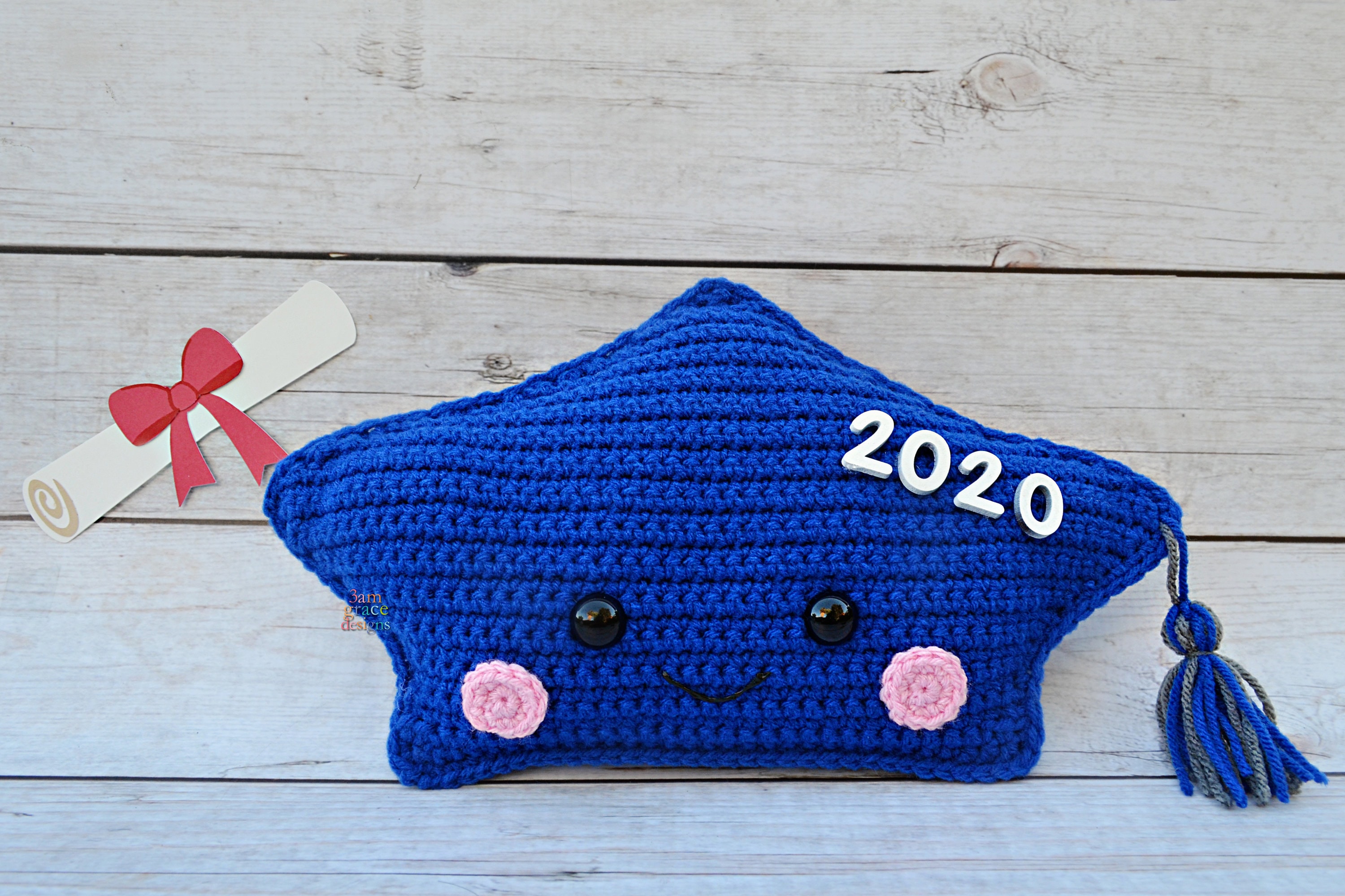 Graduation Cap Crochet Pattern Graduation Cap Amigurumi Etsy