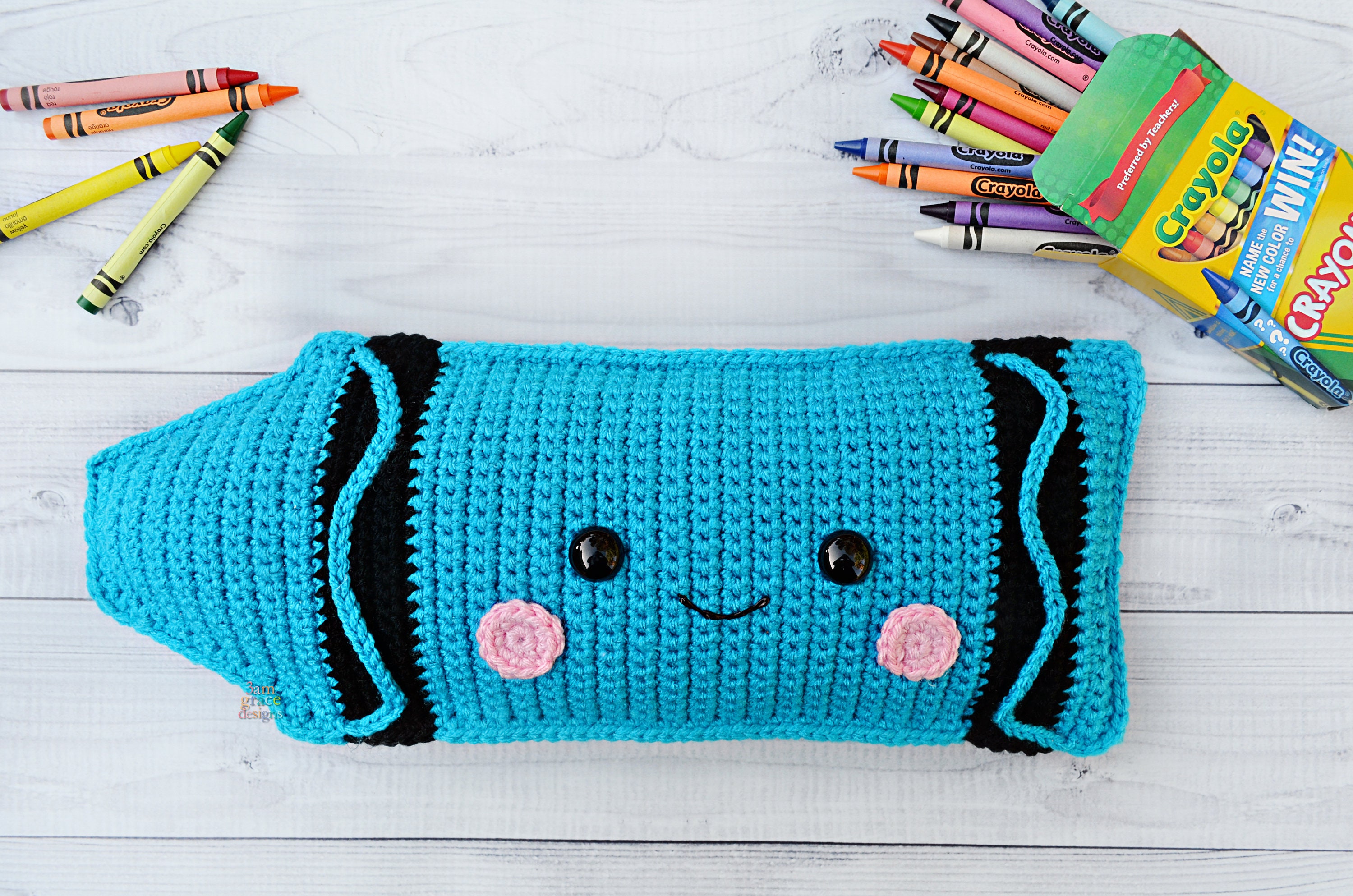 Crayon Crochet Pattern, Crayon Amigurumi Pattern, Crayon Kawaii Cuddler,  Crayon Plushie, Crayon Stuffie, Kawaii Crayon 